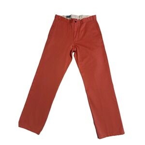 Castaway Nantucket Island Pants 34x32 Harbor Chino Stretch Coral Twill